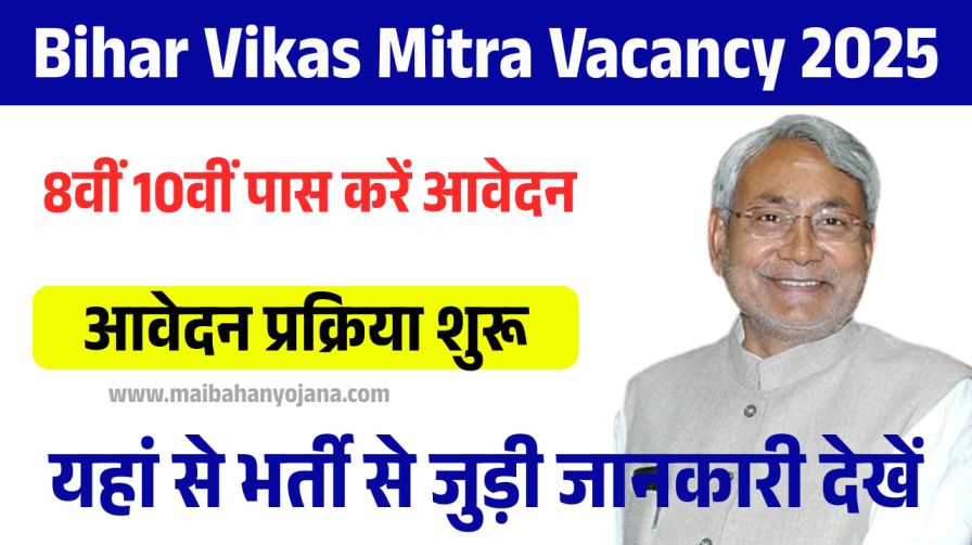 Bihar Vikas Mitra Vacancy 2025