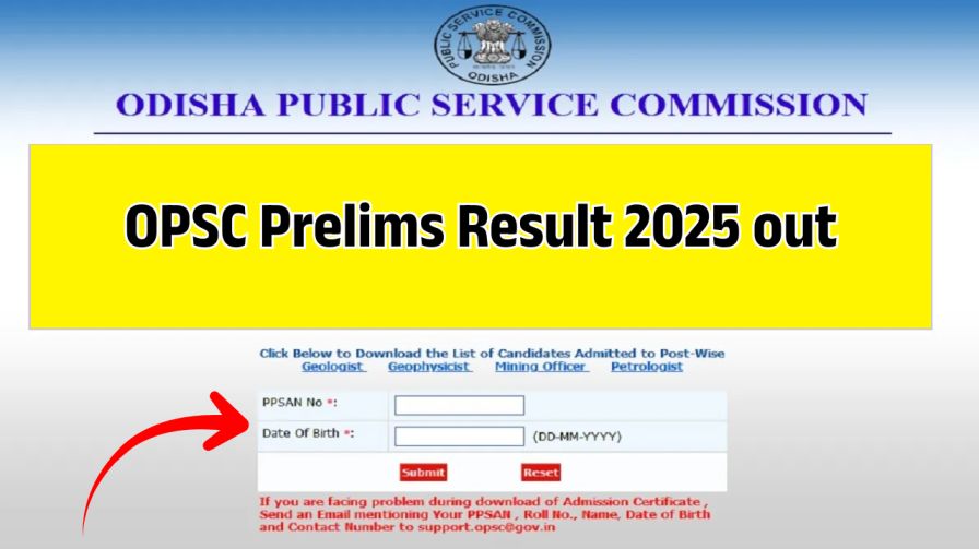 OPSC OCS Prelims Result 2024