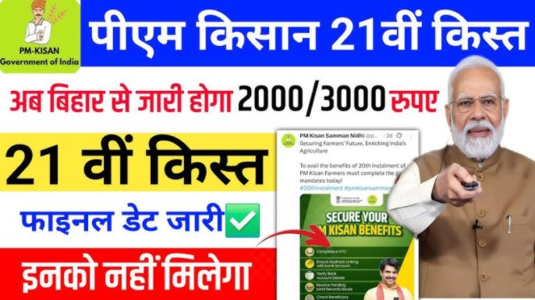 PM Kisan 21th Installment