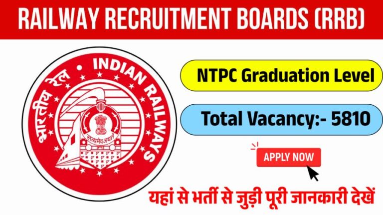 RRB NTPC Graduate Level Vacancy Online Form 2025