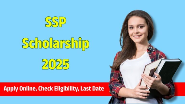 SSP Scholarship 2025-26 Apply Online