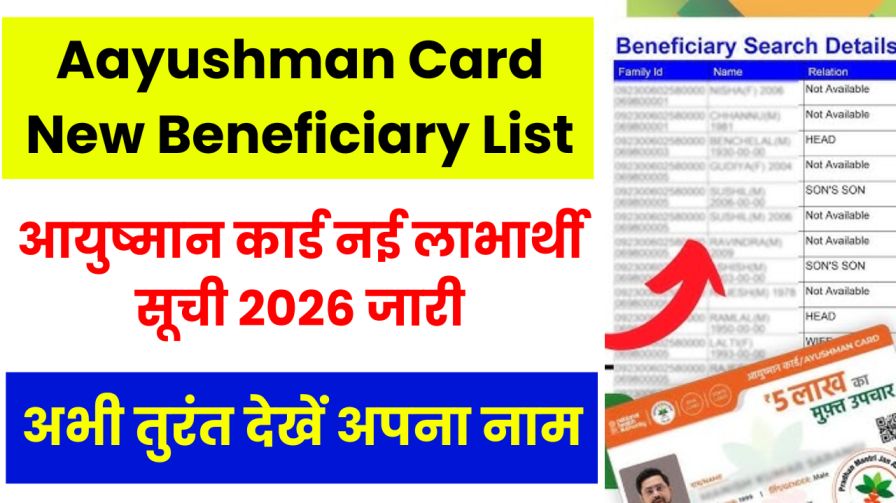 Aayushman Card New Beneficiary List 2026