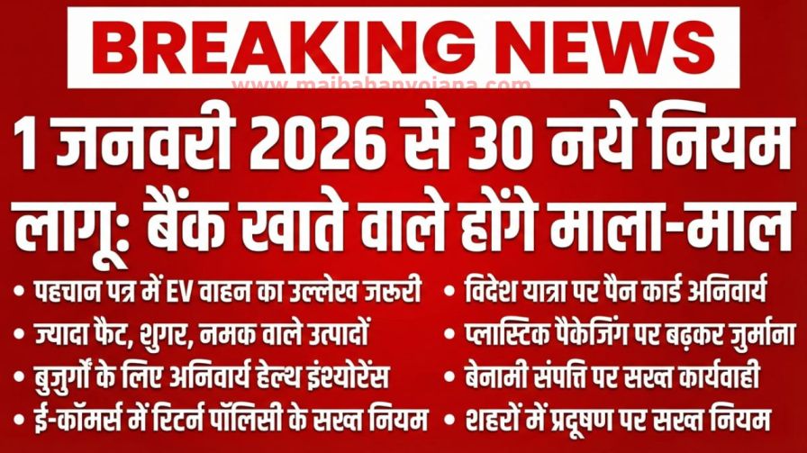 New Rules From 1 January 2026